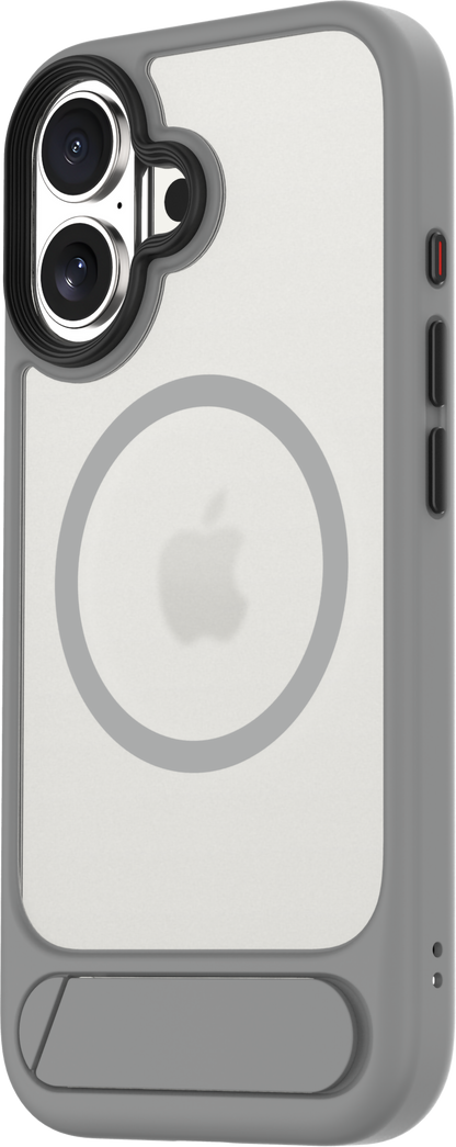 TEKNE Hybrid Frost Matte with stand Case for iPhone 17