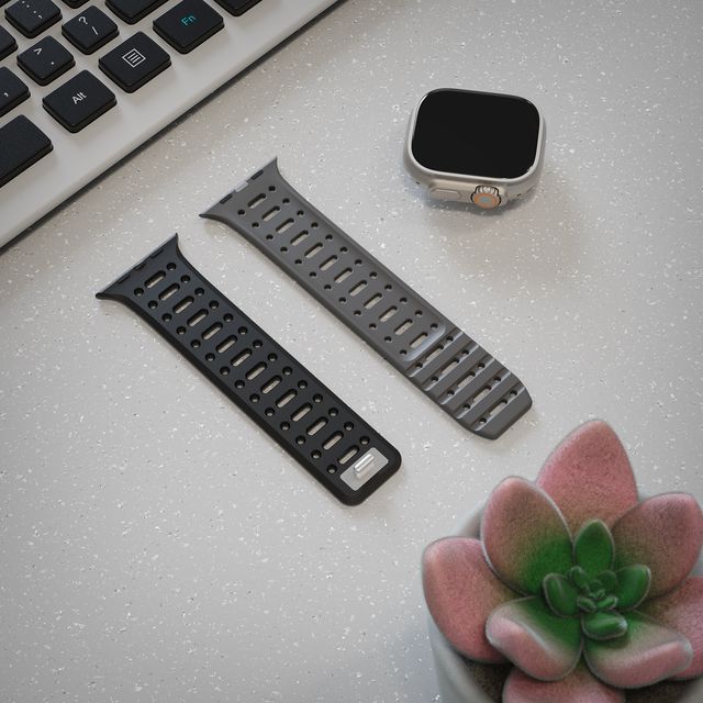 Tekne Combat Dual-Tone Silicone Band | Waterproof, Flexible Strap 