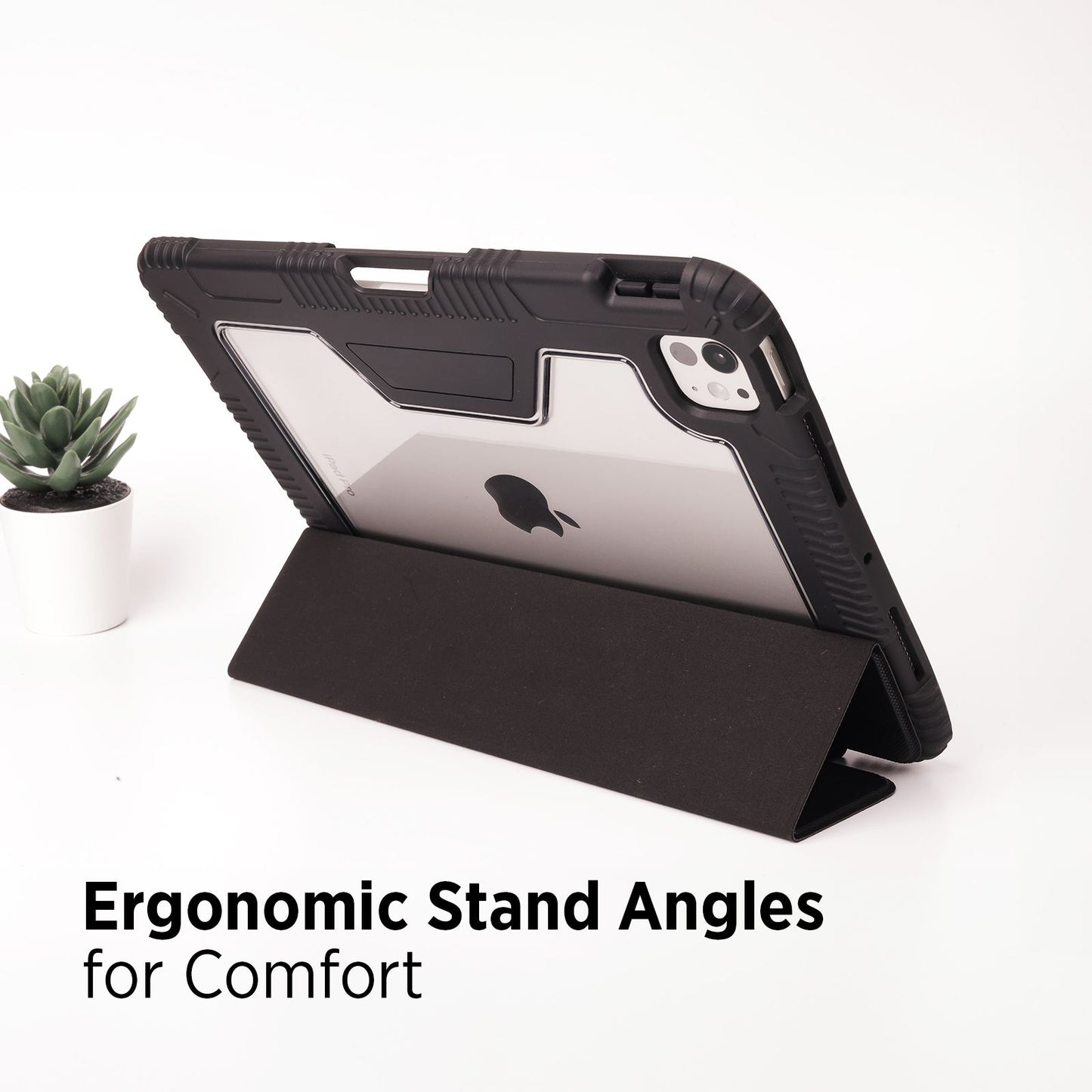 Tekne Shockproof Vegan Leather Case for iPad Pro 11 M4 | Stand Function | Drop Protection