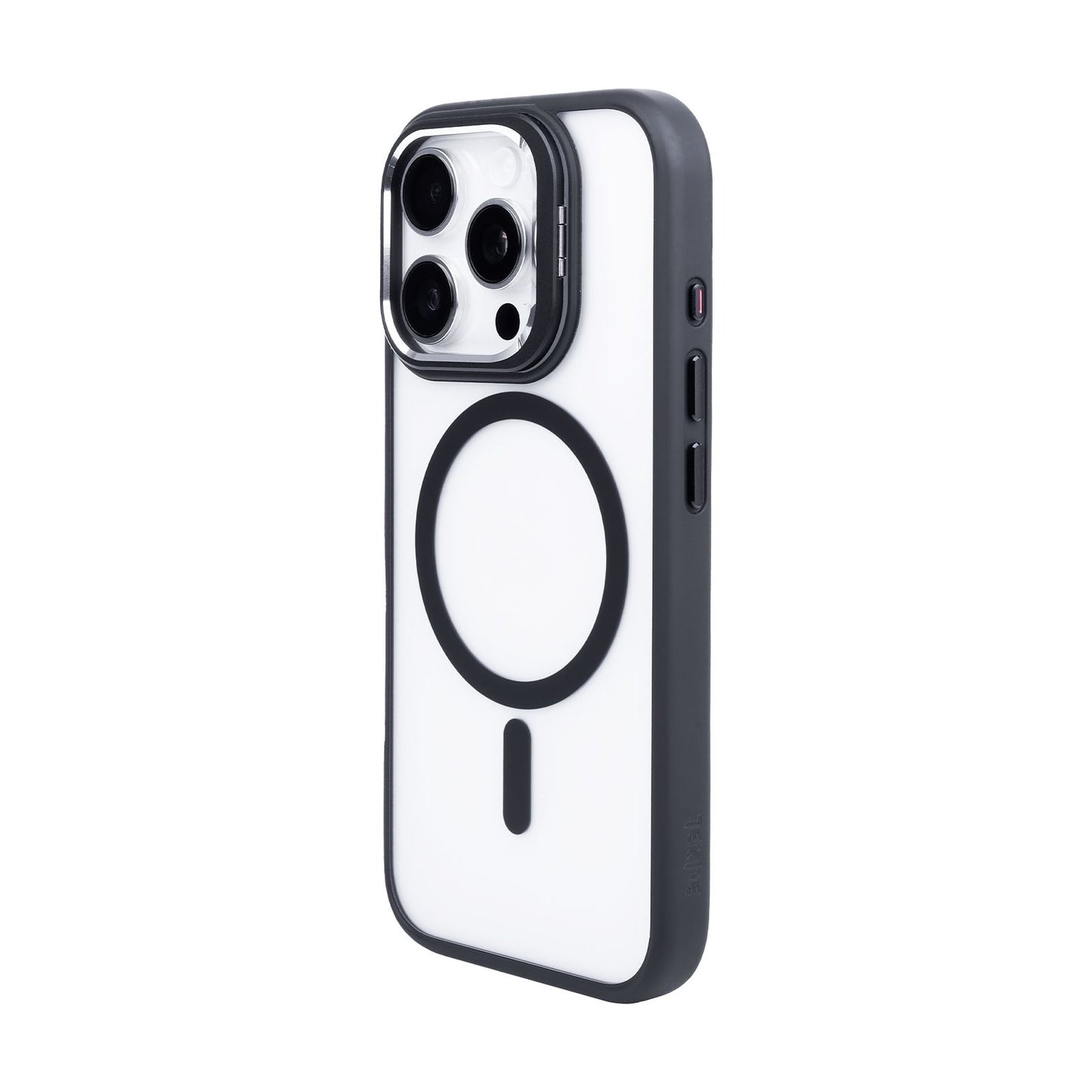 Tekne CLEAR Case with Camera Stand for iPhone 16 Pro | Slim, Transparent & Scratch-Resistant