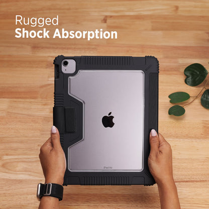Tekne Shockproof Vegan Leather Case for iPad Air 13 M2 | Stand Function | Drop Protection