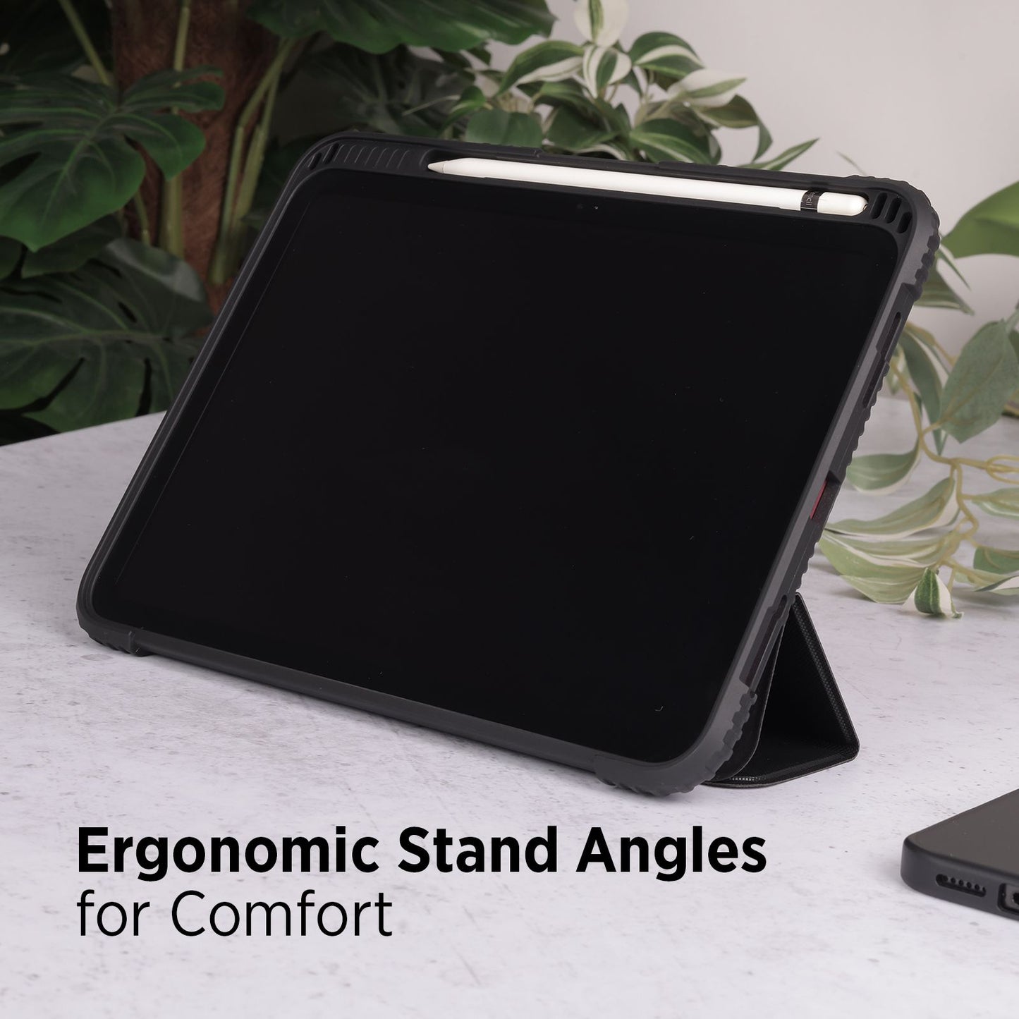 Tekne Shockproof Vegan Leather Case for iPad 10th Gen 10.9 inch | Stand Function | Drop Protection