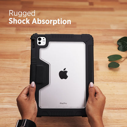 Tekne Shockproof Vegan Leather Case for iPad Pro 11 M4 | Stand Function | Drop Protection