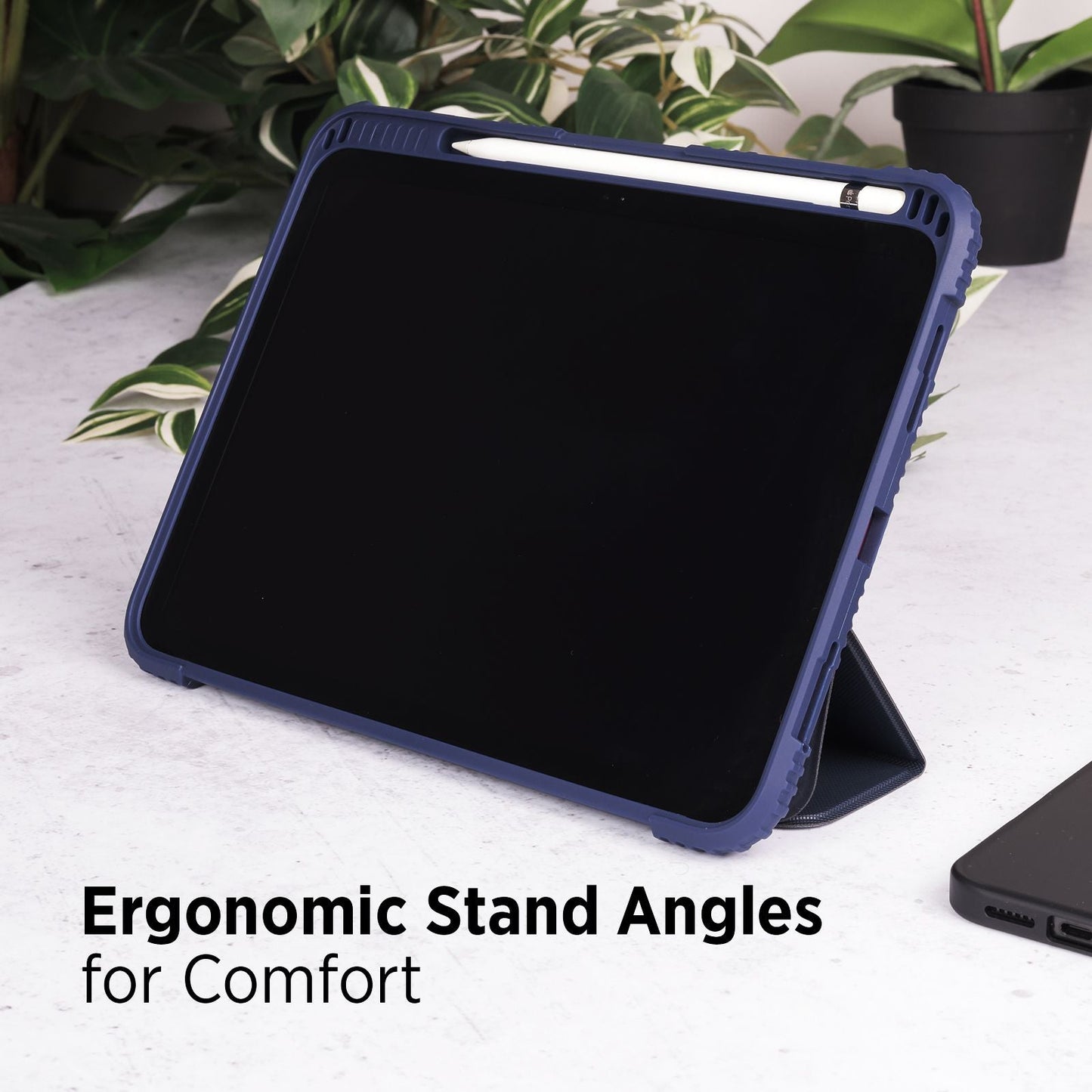Tekne Shockproof Vegan Leather Case for iPad Pro 11 M4 | Stand Function | Drop Protection