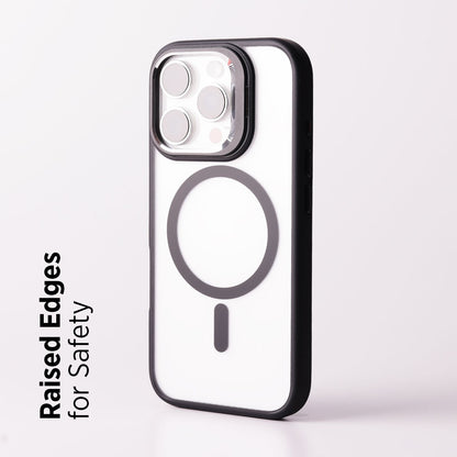 Tekne CLEAR Case with Camera Stand for iPhone 16 Pro | Slim, Transparent & Scratch-Resistant