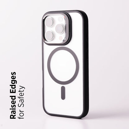 Tekne CLEAR Case with Camera Stand for iPhone 16 Pro Max | Slim, Transparent & Scratch-Resistant