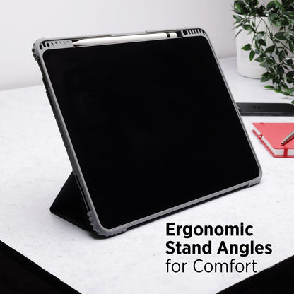 Tekne Shockproof Vegan Leather Case for iPad Pro 13 M4 | Stand Function | Drop Protection